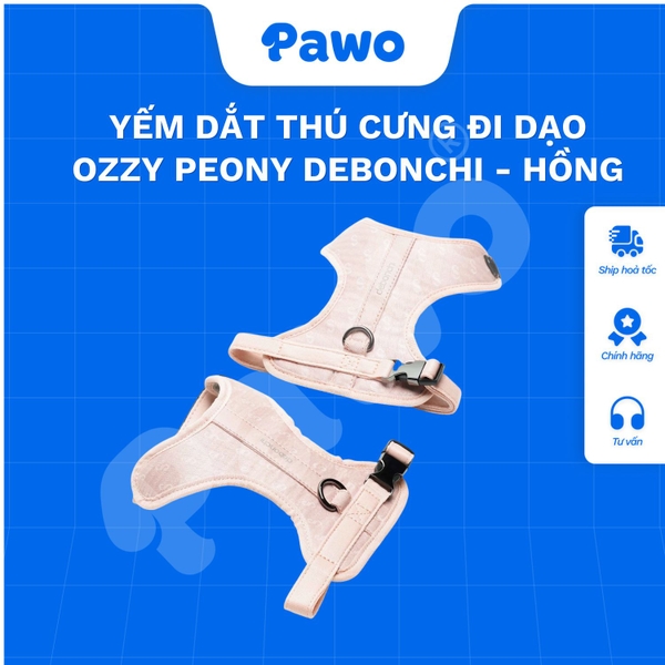 Yếm dắt thú cưng đi dạo Ozzy Peony debonchi | PAWO