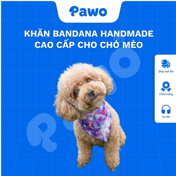 Khăn bandana handmade cao cấp cho thú cưng - PAWO