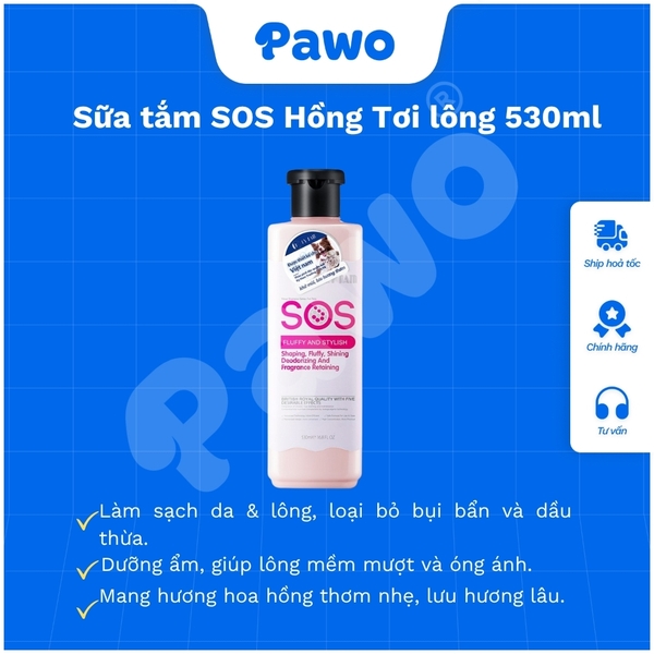 SPVS - Sữa tắm SOS cho thú cưng chai 530ml | PAWO