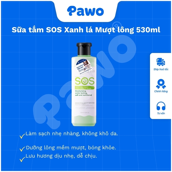 SPVS - Sữa tắm SOS cho thú cưng chai 530ml | PAWO
