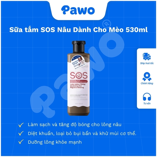 SPVS - Sữa tắm SOS cho thú cưng chai 530ml | PAWO