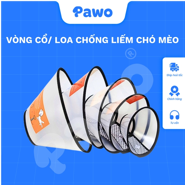 Loa đeo chống liếm cho chó mèo PAWO