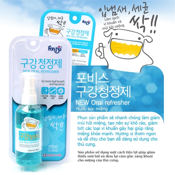 Nước xịt thơm miệng Forcans 100ml cho thú cưng PAWO