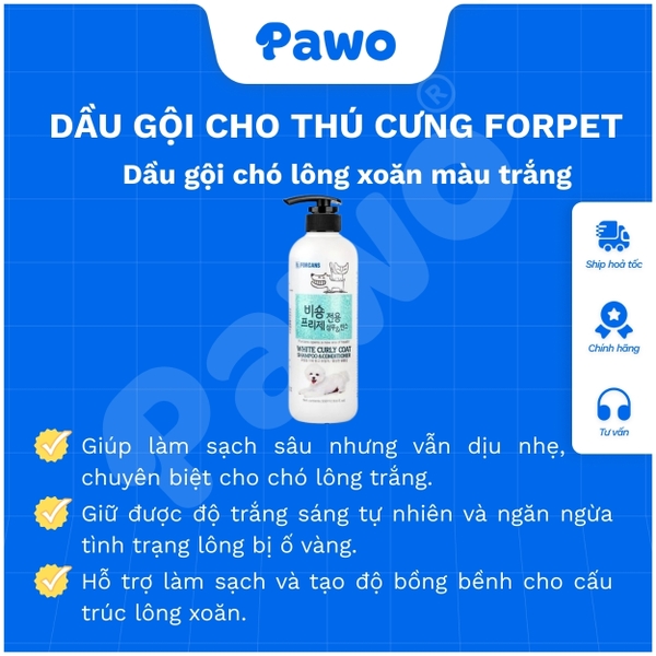 Sữa tắm Forcans dành cho chó mèo 550ml - Pawo