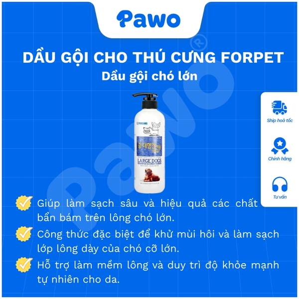 Sữa tắm Forcans dành cho chó mèo 550ml - Pawo