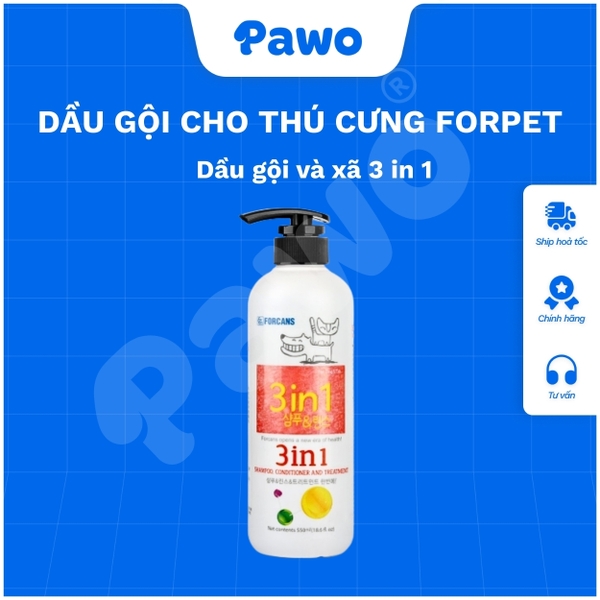 Sữa tắm Forcans dành cho chó mèo 550ml - Pawo