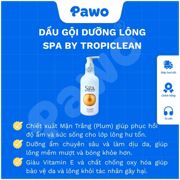 Sữa tắm dưỡng lông Spa by Tropiclean 300ml PAWO
