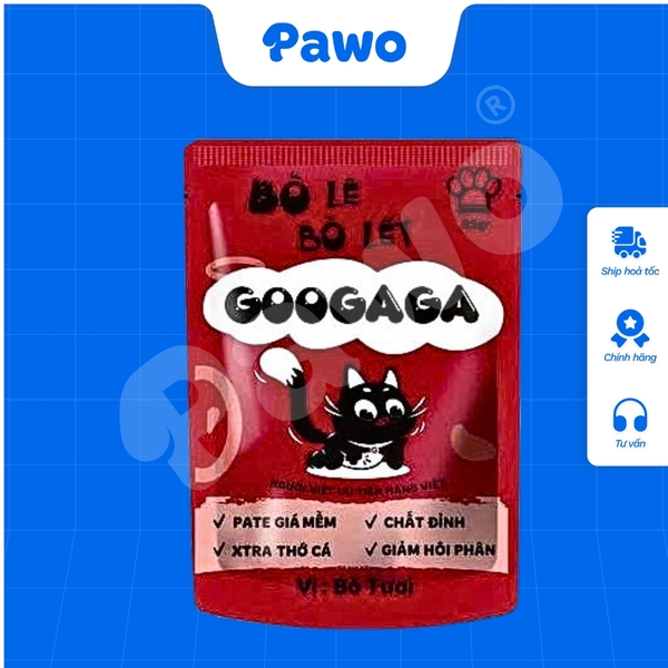 Hỗ Trợ Bé Mèo Kén Ăn - Pate Tươi GOOGAGA 85G Nhiều Vị PAWO