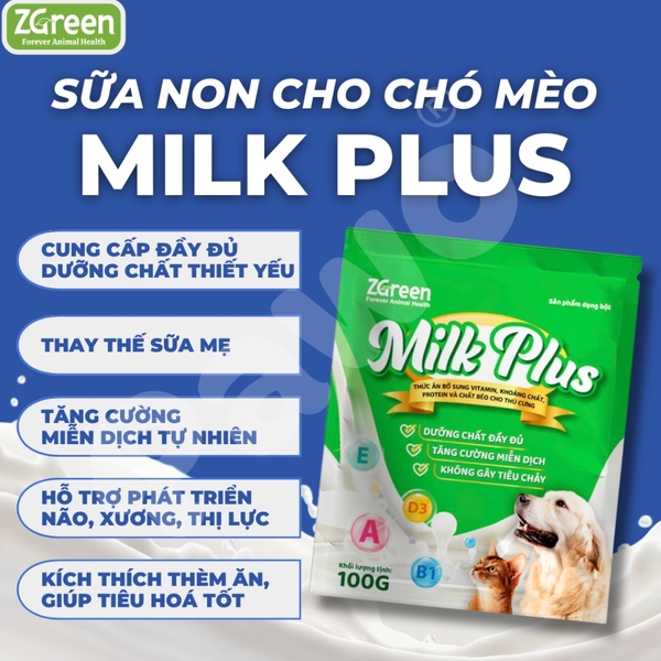 Sữa MILK PLUS bổ sung vitamin, khoáng chất cho thú cưng 100g - PAWO