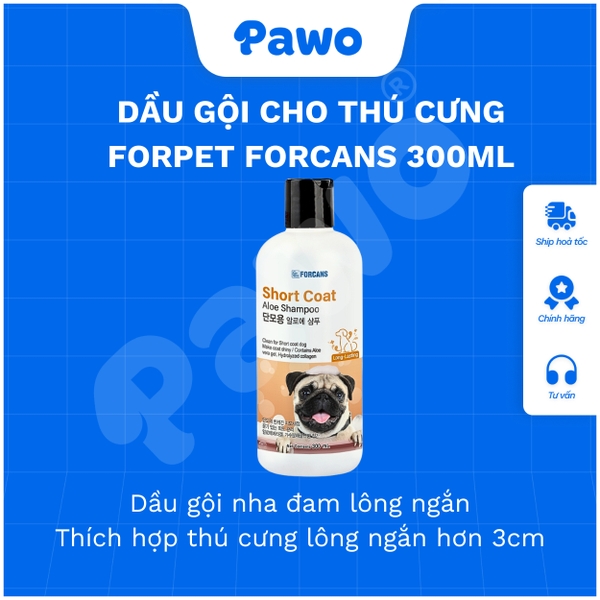 Sữa tắm Forcans từ thiên nhiên cho chó mèo 300ml - PAWO