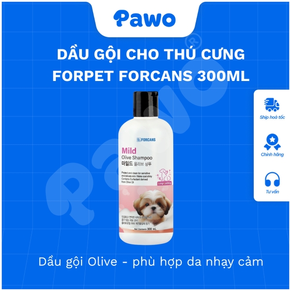 Sữa tắm Forcans từ thiên nhiên cho chó mèo 300ml - PAWO
