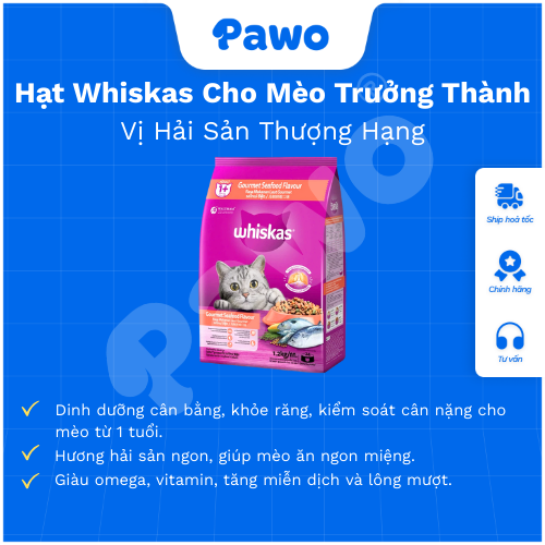 Hạt Whiskas cho mèo