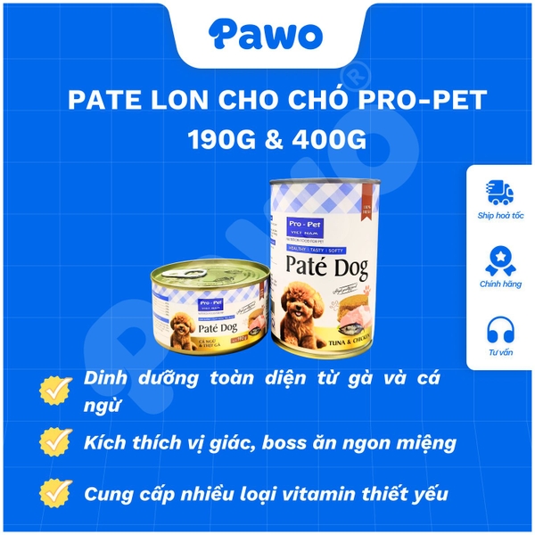 Pate Propet cho chó Vị Cá Ngừ & Thịt Gà | PAWO