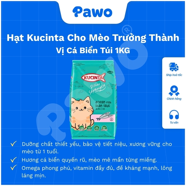 Hạt Kucinta Cho Mèo Mọi Lứa Tuổi PAWO