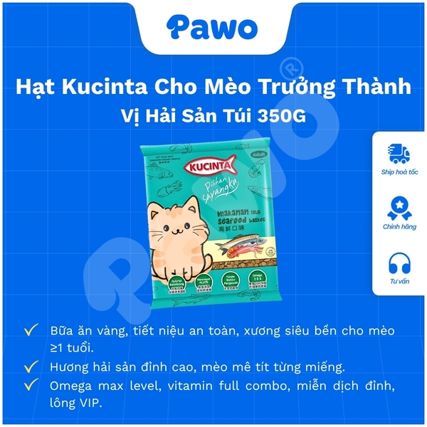 Hạt Kucinta Cho Mèo Mọi Lứa Tuổi PAWO