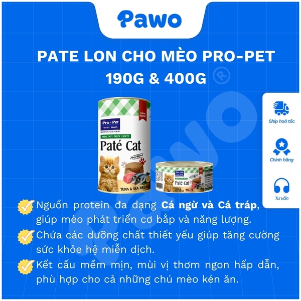 Pate lon Propet cho mèo | PAWO