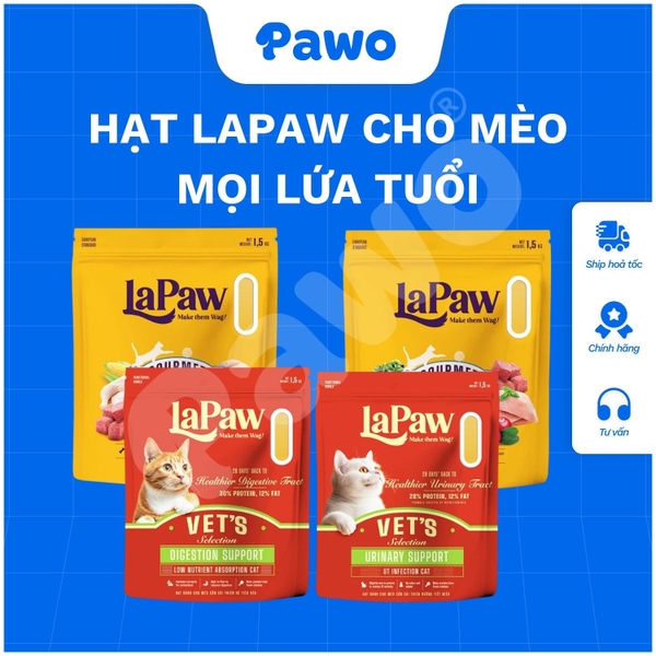Hạt Lapaw 1,5kg cho mèo PAWO