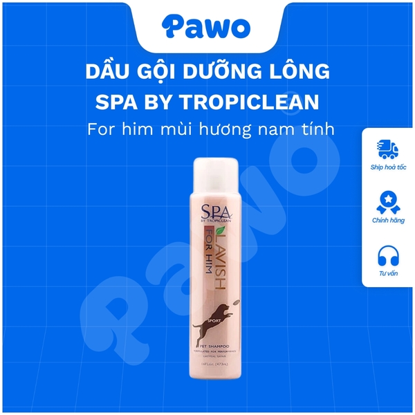 Sữa tắm Spa Shampoo 16z an toàn lành tính cho chó mèo PAWO