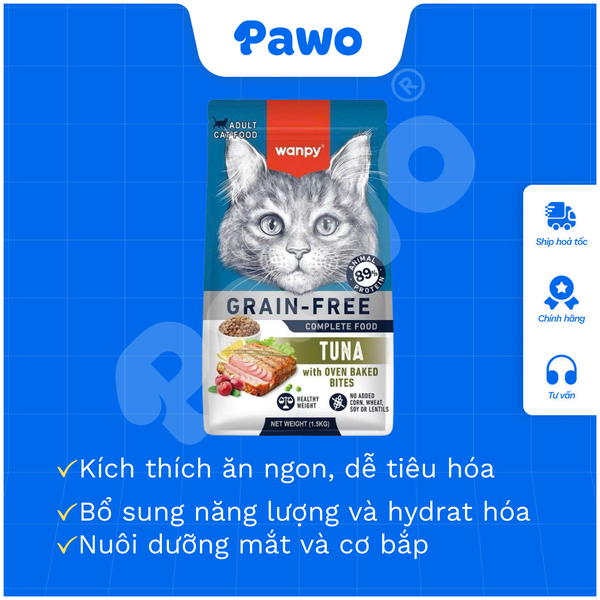 Hạt Wanpy cho Mèo 500g