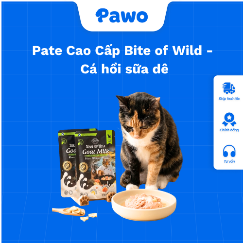 Pate Cao Cấp Bite of Wild Túi 70G PAWO