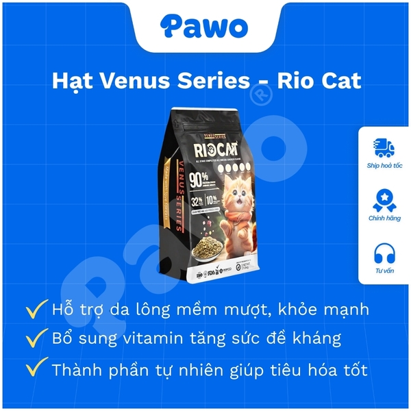 Hạt Venus Series cho mèo mọi lứa tuổi túi 1KG | PAWO