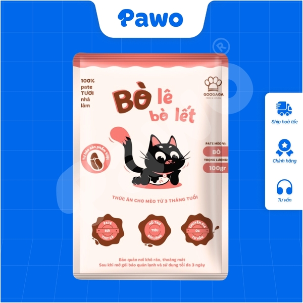 Phù Hợp Bé Kén Ăn - Pate Tươi Googaga 85G Cho Chó và Mèo, Dinh Dưỡng | PAWO