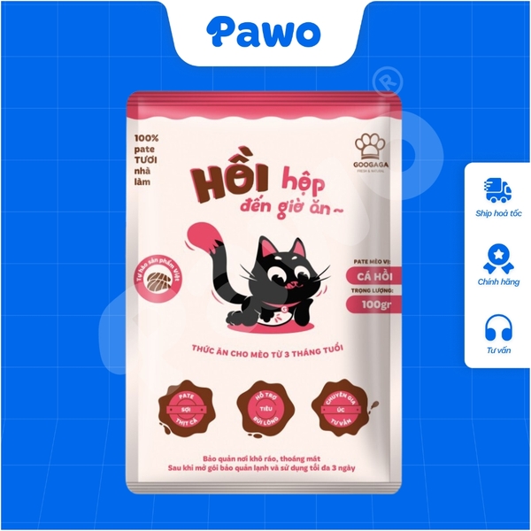 Phù Hợp Bé Kén Ăn - Pate Tươi Googaga 85G Cho Chó và Mèo, Dinh Dưỡng | PAWO