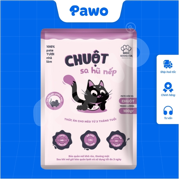 Phù Hợp Bé Kén Ăn - Pate Tươi Googaga 85G Cho Chó và Mèo, Dinh Dưỡng | PAWO