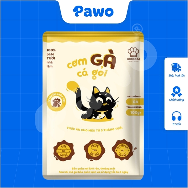 Phù Hợp Bé Kén Ăn - Pate Tươi Googaga 85G Cho Chó và Mèo, Dinh Dưỡng | PAWO