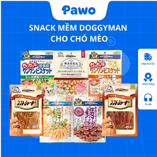 Snack mềm Doggyman cho chó mèo PAWO