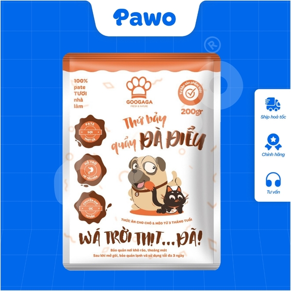 Phù Hợp Bé Kén Ăn - Pate Tươi Googaga 85G Cho Chó và Mèo, Dinh Dưỡng | PAWO