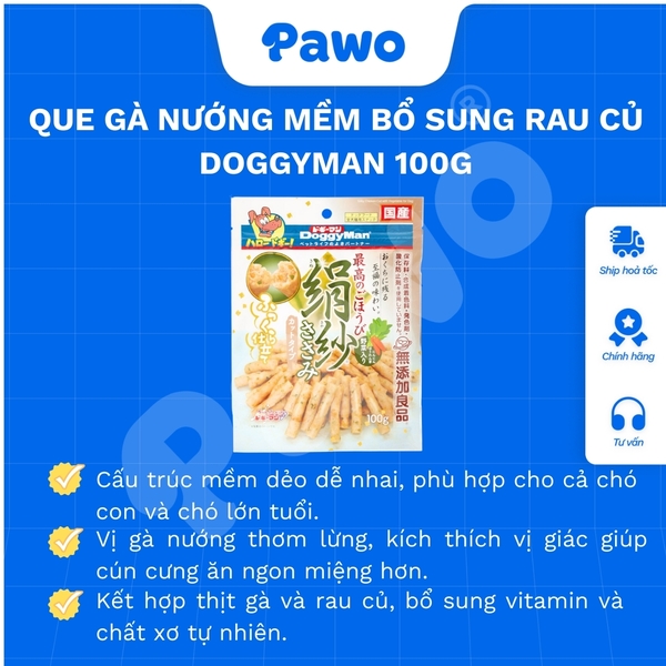 Snack mềm Doggyman cho chó mèo PAWO