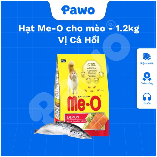 Hạt Me-O Dành Cho Mèo Lớn (Vị Cá Ngừ, Hải Sản, Cá Thu, Cá Hồi) | PAWO
