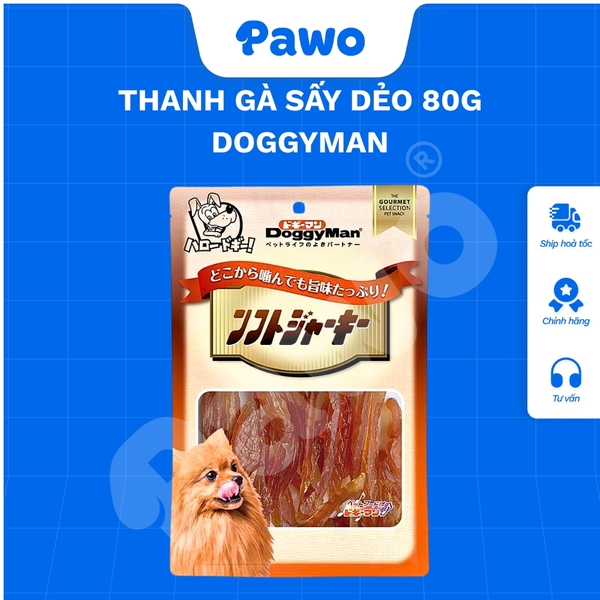 Snack Doggyman Gà Sấy Cứng, Mềm Cho Chó PAWO