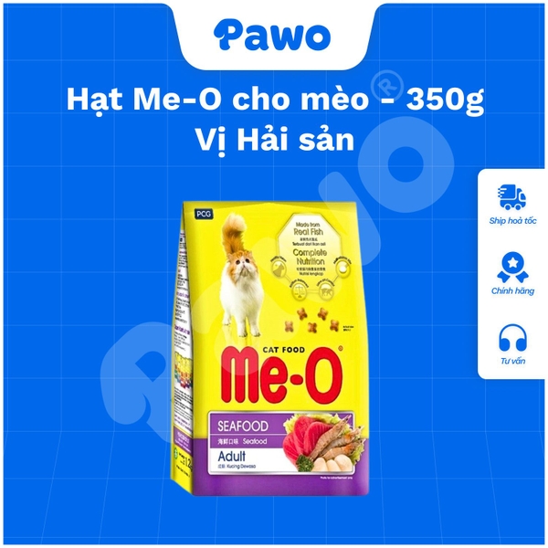 Hạt Me-O Dành Cho Mèo Lớn (Vị Cá Ngừ, Hải Sản, Cá Thu, Cá Hồi) | PAWO