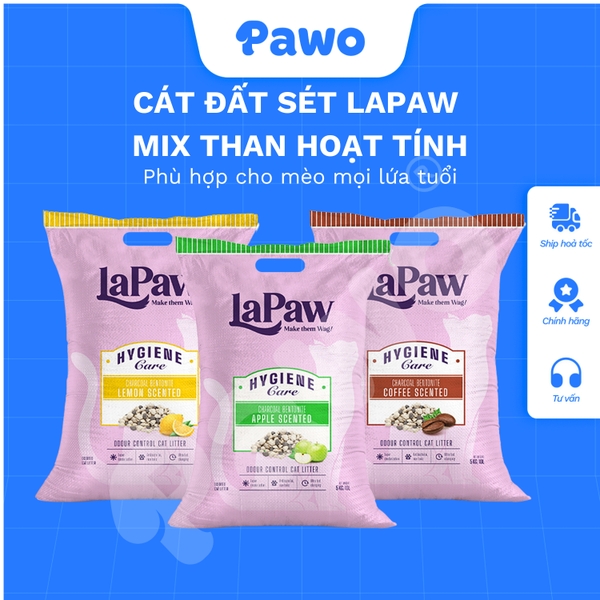 Cát Lapaw mix than hoạt tính 8L PAWO