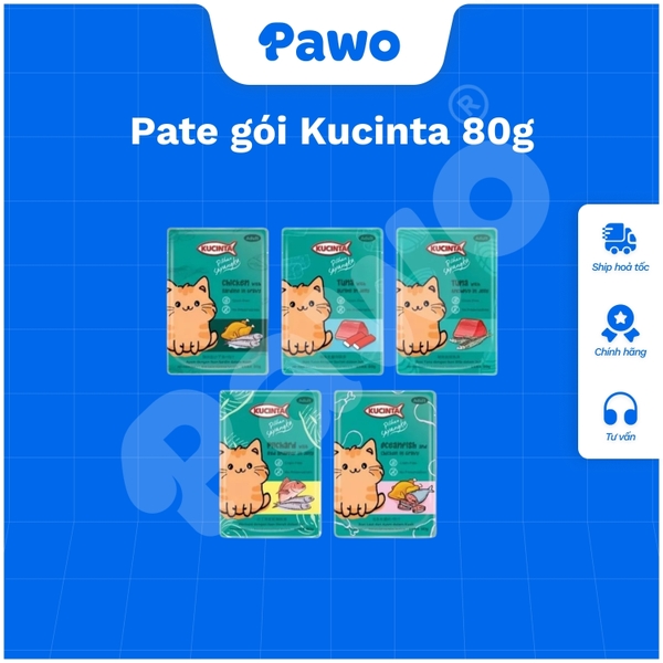 Pate gói Kucinta 80g | PAWO