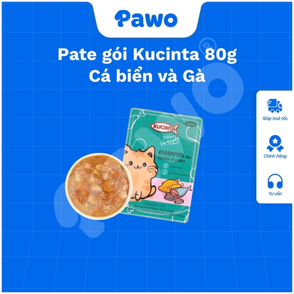Pate gói Kucinta 80g | PAWO