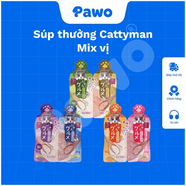 Súp thưởng Cattyman Mix vị