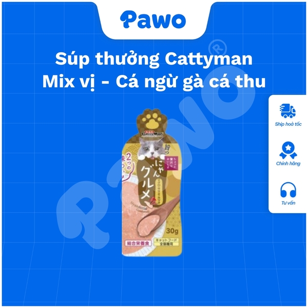 Súp thưởng Cattyman Mix vị