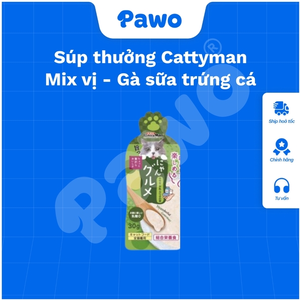 Súp thưởng Cattyman Mix vị
