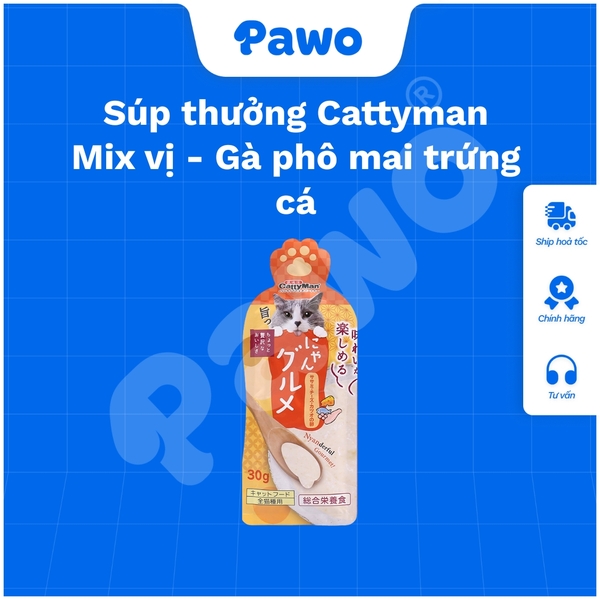 Súp thưởng Cattyman Mix vị