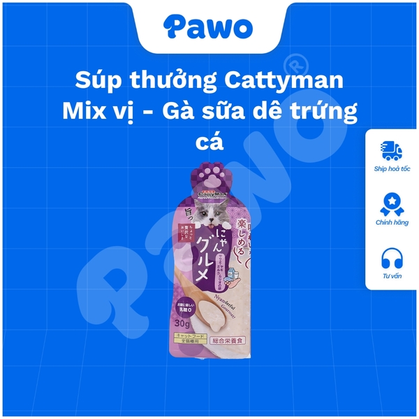 Súp thưởng Cattyman Mix vị