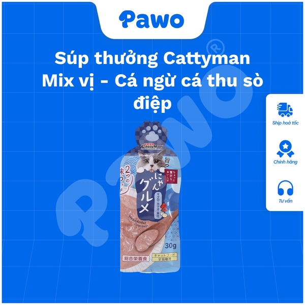 Súp thưởng Cattyman Mix vị