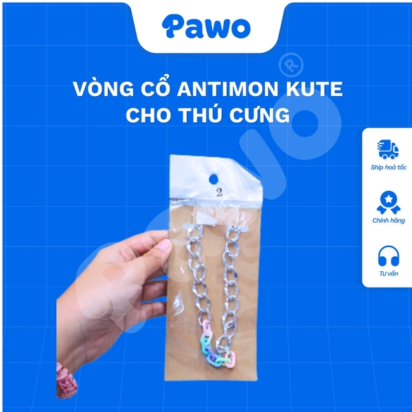 Vòng cổ Antimon kute lớn cho thú cưng - PAWO