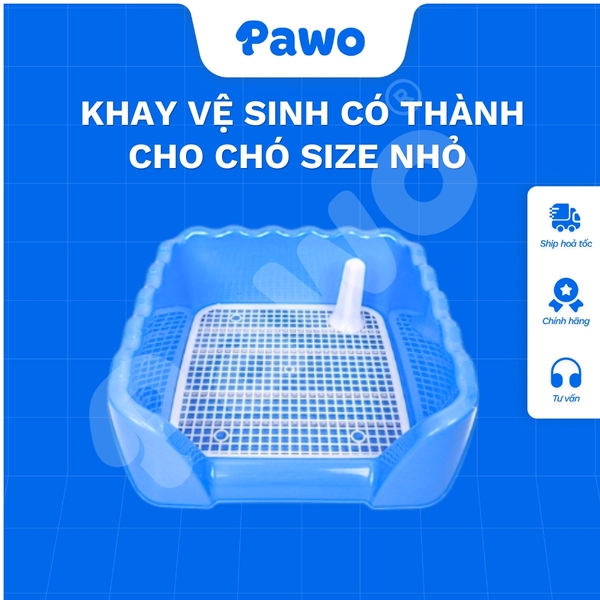 Khay vệ sinh có thành cho chó size nhỏ 38*38*13 - PAWO