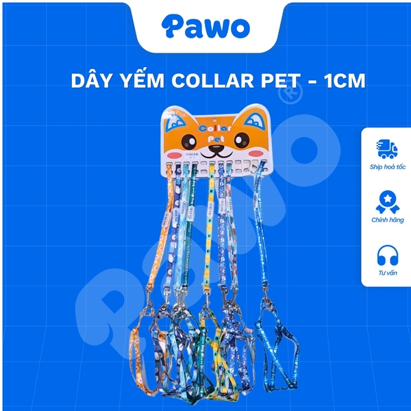 Dây yếm Collar Pet - 1cm cho thú cưng - PAWO