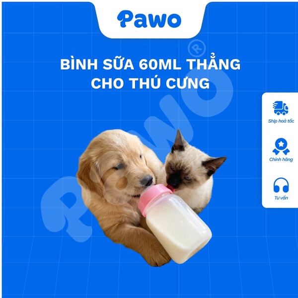 Bình sữa 60ml có nắp đậy - Thẳng