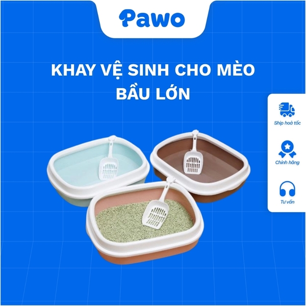 Khay vệ sinh cho mèo bầu lớn