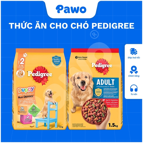 Hạt Pedigree Chó Con 1.3kg PAWO